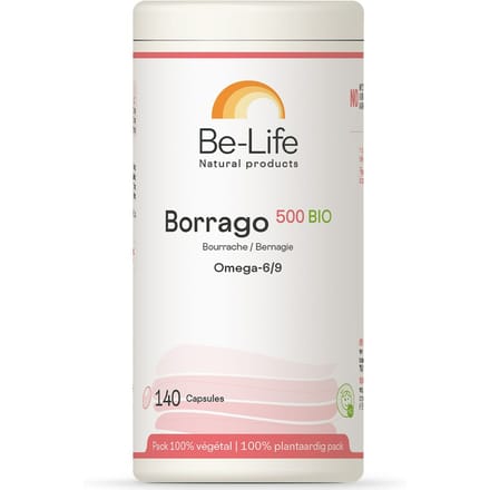 Be-Life Borrago Bio 500 140 Capsules