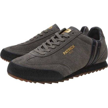 Patrick Heren Rio Suède Sneakers 10 UK houtskool/zwart