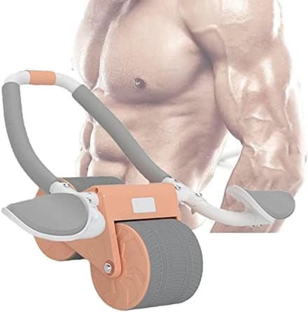 Buikspierroller - Core Trainer - Buikspiertraining - Met Elleboogsteun - Dubbele Wielen - Zwart