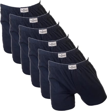 Fun2wear/Funderwear heren boxershorts wijd - 6-pack - maat XL - Uni marine