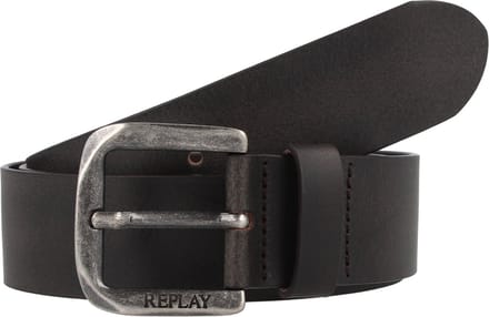 REPLAY Leren Riem Men's Belt W85 Black Brown Bruine