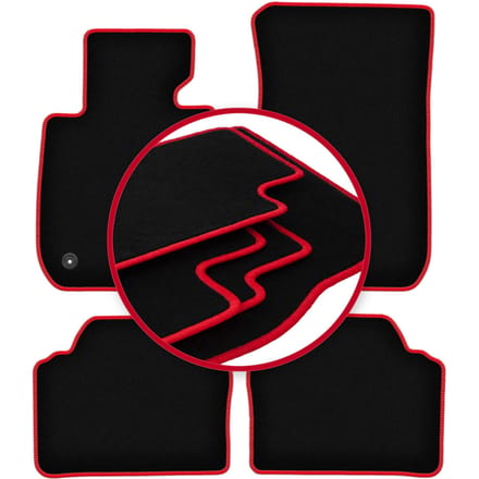 CARLUX-RED automatten voor: BMW 3 E90 sedan (2004-2011)