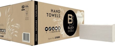 BlackSatino - GreenGrow - Handdoekpapier - V Vouw - 3750 vel