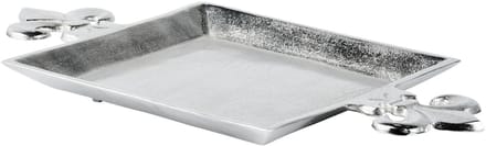 Michael Noll - Dienblad - Lelie - Zilver - Aluminium - 44x23x3 cm