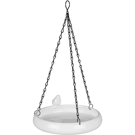 Trixie vogeldrinkschaal hangend keramiek wit 21x21 cm 500 ml