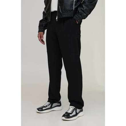 Cargobroek Met Rechte Pijpen En Getailleerde Look | Black | Size 32