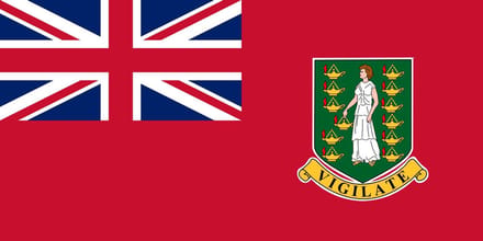 Vlag Britse Maagdeneilanden Koopvaardij 100x150cm