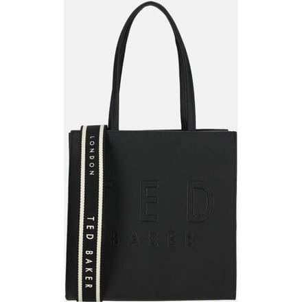 Ted Baker schoudertas Iconica Webbing Small Icon Bag Jet - Black zwart