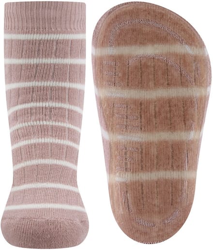 Antislipsokken Ewers Kindermaat - Roze & Wit met Sportstreep - Siliconenzool-31/34