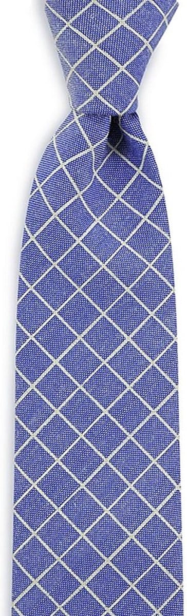 We Love Ties - Stropdassen - Stropdas Garet Grate - blauw / beige