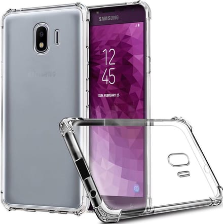 Shock Proof case hoesje Geschikt voor Samsung Galaxy J4 - Transparant