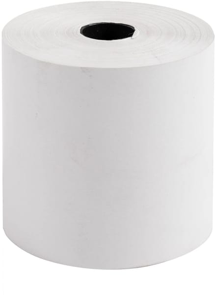 Exacompta 50x Kassarollen 80x75mm - 1 laag thermisch papier 44g/m2 - zonder BPA - Wit - 44829E