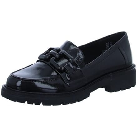 Softline dames lak loafers zwart - Maat 37 - Uitneembare zool