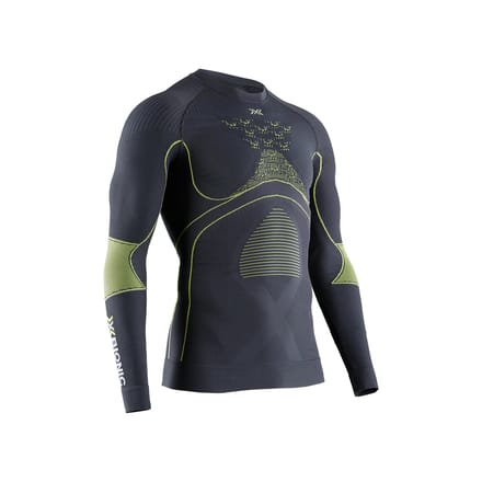 X-Bionic Energy Accumulator 4.0 Thermoshirt Lange Mouwen Heren Charcoal/Yellow - M