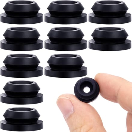 10 Stuks Zwarte Rubberen Grommets voor Caravan en Camper Kookplaat