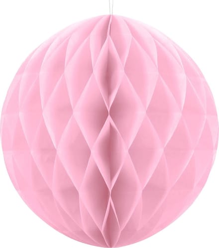 Honeycomb bal party licht roze ø 30 cm.