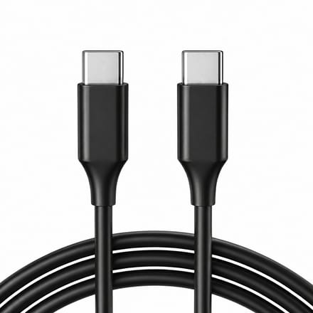 Qost - USB C Kabel - USB-C naar USB-C - 3A60W - Snellader - Oplader - Oplaadkabel - Zwart - 1 Meter