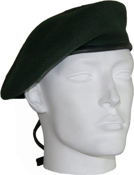 Soldaten baret donkergroen 61 cm