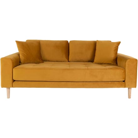 House Collection Velvet 2.5-zitsbank Milo Mosterdgeel