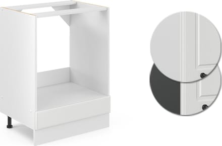 Vicco R-Line Ovenombouwkast – 60 cm, WB Eik Wit Landhuis