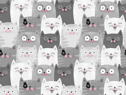Vinyl | vinyl | vloerkleed | Kitty | 95x95 cm