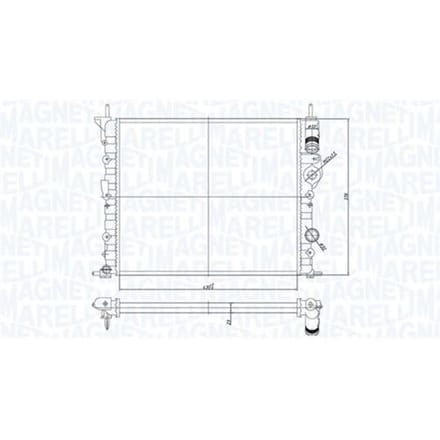 Radiator, motorkoeling MAGNETI MARELLI 350213194700