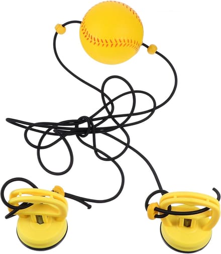 Bokstraining Bal - Reactie Speedball - Hand Oog Coördinatie - Sterke Zuignap - 280 cm - Geel