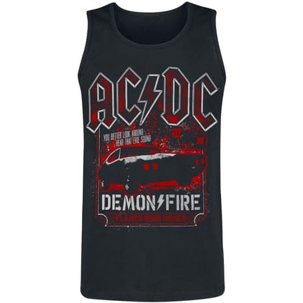 AC/DC Demon Fire Hell Heren Tanktop - zwart - L