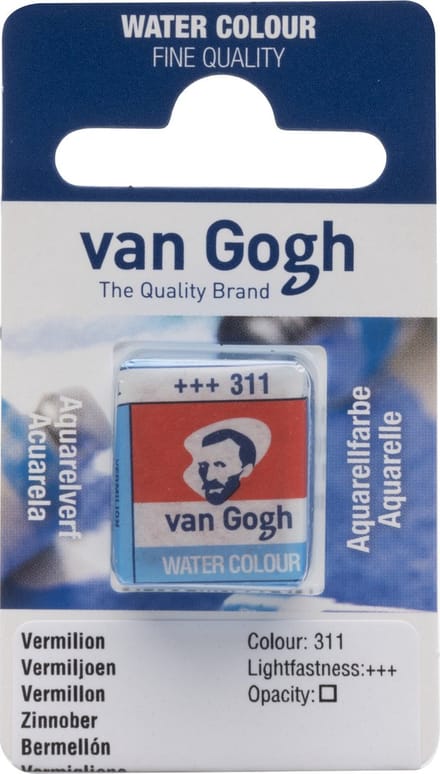 Aquarelverf - 311 Vermiljoen - van Gogh - Napje