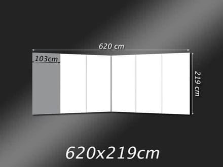 Fotobehang Vlies Modern | Zilver, Grijs | GROOT 624x219cm