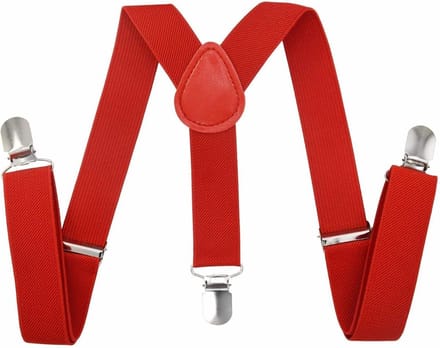 Fako Fashion - Kinder Bretels - Kinderbretels - Effen - 65cm - Rood