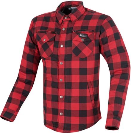 Merlin Madison Dames Rood Zwart Motorshirt - Jas