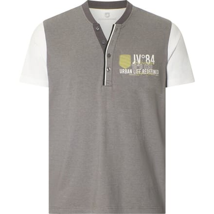 Jan Vanderstorm herren T-Shirt - 52/54 - grijs - Plus Size