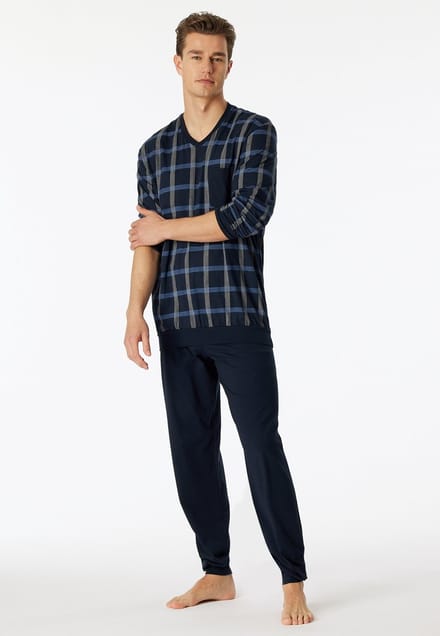 Schiesser – Comfort Nightwear– Pyjama – 181162 – Night Blue - Maat XL