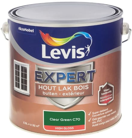 Levis - Expert Hout Lak Buiten High Gloss Mix - Clear Green C70 - Mengverf - 2,5 L