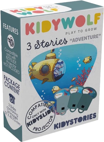 Kidywolf Adventure Verhalen Uitbreiding voor Kidyslide Projector