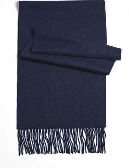 Athemyll kasjmier Sjaal 100% Kasjmier Marineblauw - 190×30 cm