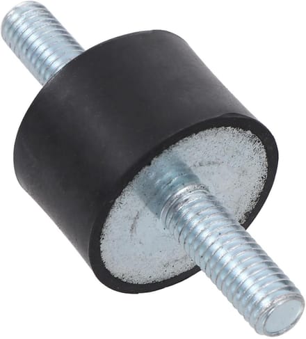 Schokdemper Tool - Rubberen Nubs - Machine Demping - Cilindrische Isolator - 4 Stuks - Zwart