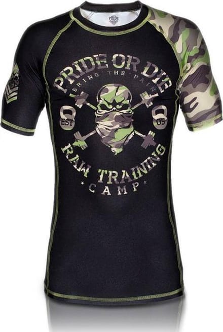 PoD Rashguard S / S PRiDEorDiE RAW TRAINING CAMP - XXL
