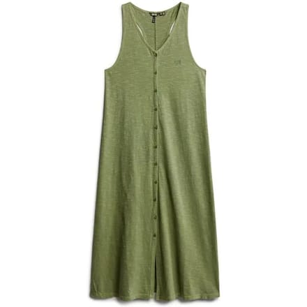 Superdry - Beach jersey midi-hemdjurk - Dames - Jurken