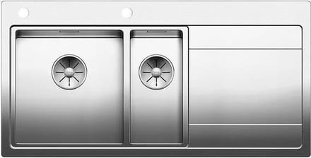 Blanco spoelbak Divon II 6 S-IF 521661 bak links. Draaiknopbediening
