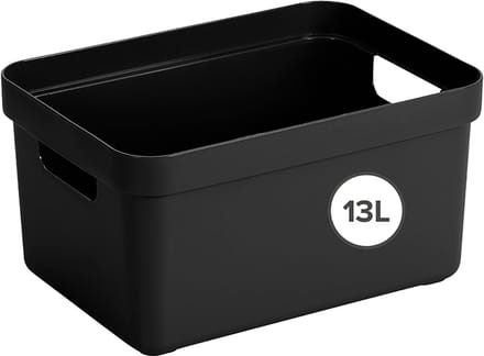 Sunware Sigma Home opbergbox 13L - 35x24.6x18.3 cm - Zwart