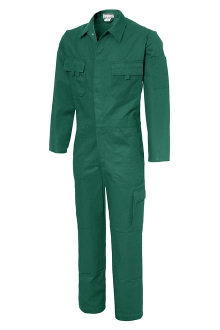 KLM - Standaard Overall BASEL - katoen 100% - 320gr/m2 - Groen (Flessengroen)