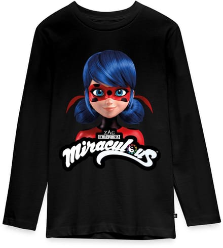 Miraculous Ladybug Met Logo Premium T-Shirt Tiener Lang