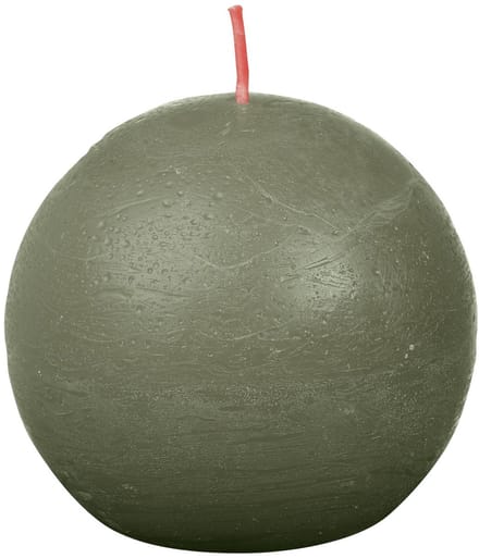 Bolsius - Rustiek bolkaars - Ø76mm - Fresh Olive