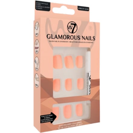 W7 Glamorous Nagels Apricot Glow - 24 stuks