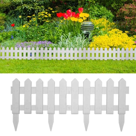 vidaXL - Gazonranden - 25 - st - 10 - m - PP - wit