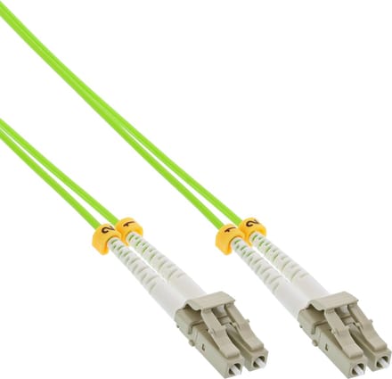 InLine LC Duplex Optical Fiber Patch kabel - Multi Mode OM5 - groen / LSZH - 5 meter