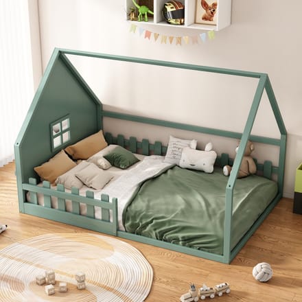 Sweiko Kinderbed 140*200 cm, grenen, groen