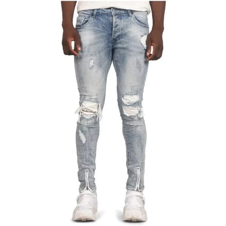Jeans geborduurd vernietigen Project X Paris